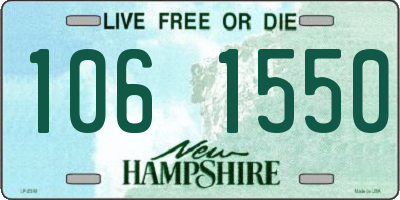 NH license plate 1061550