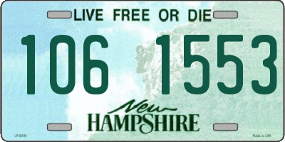 NH license plate 1061553
