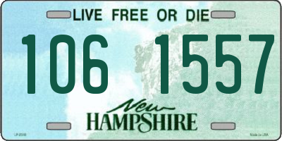 NH license plate 1061557