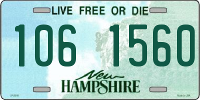 NH license plate 1061560