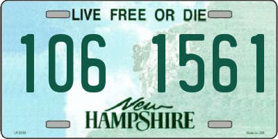 NH license plate 1061561