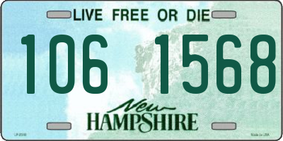 NH license plate 1061568