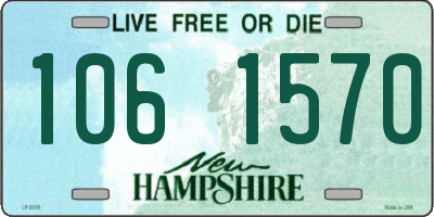 NH license plate 1061570