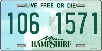 NH license plate 1061571