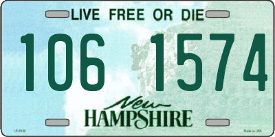NH license plate 1061574