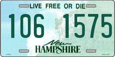 NH license plate 1061575