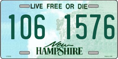 NH license plate 1061576