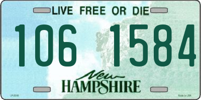 NH license plate 1061584