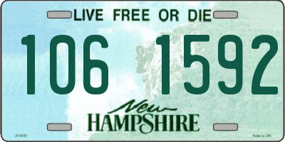 NH license plate 1061592