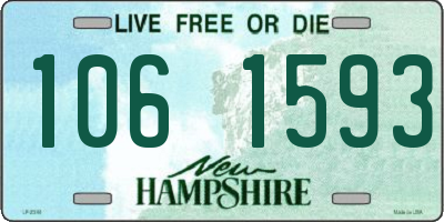 NH license plate 1061593