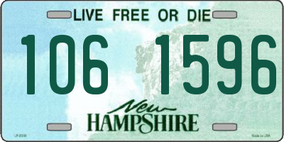 NH license plate 1061596