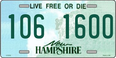 NH license plate 1061600