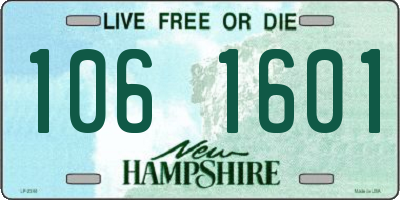 NH license plate 1061601