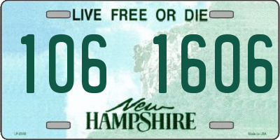 NH license plate 1061606