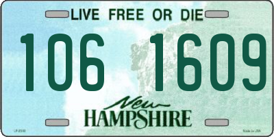 NH license plate 1061609
