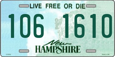 NH license plate 1061610