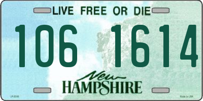 NH license plate 1061614