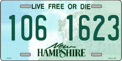 NH license plate 1061623