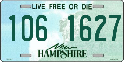 NH license plate 1061627