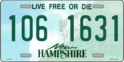 NH license plate 1061631
