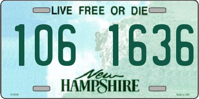 NH license plate 1061636