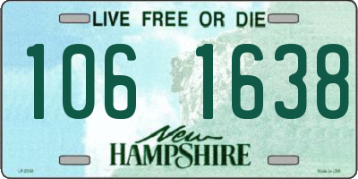 NH license plate 1061638