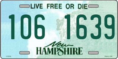 NH license plate 1061639
