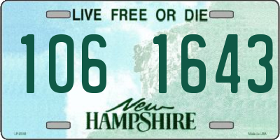 NH license plate 1061643