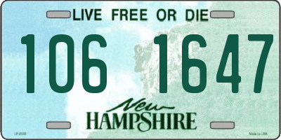 NH license plate 1061647