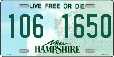 NH license plate 1061650