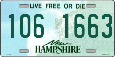 NH license plate 1061663