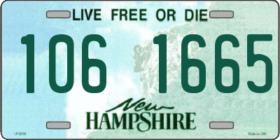 NH license plate 1061665