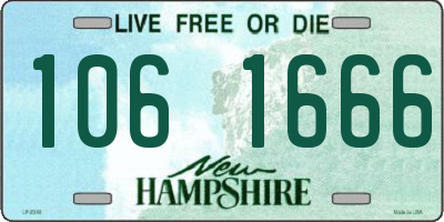 NH license plate 1061666