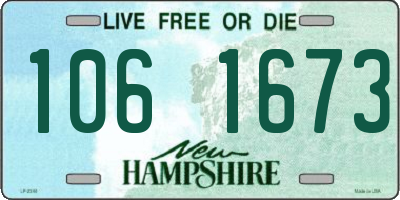 NH license plate 1061673
