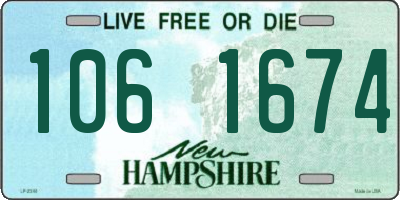 NH license plate 1061674