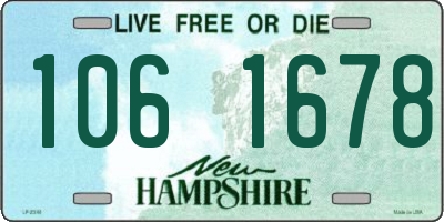 NH license plate 1061678