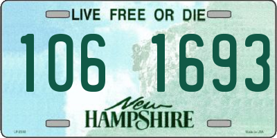 NH license plate 1061693