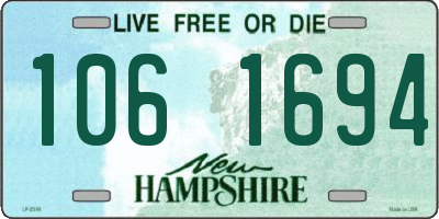 NH license plate 1061694