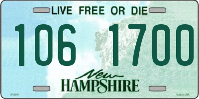 NH license plate 1061700