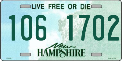 NH license plate 1061702