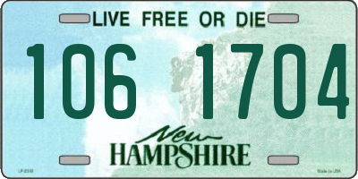 NH license plate 1061704