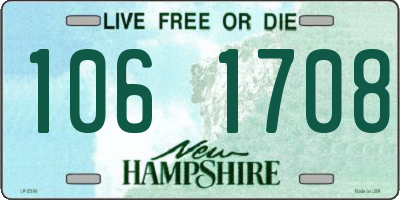 NH license plate 1061708