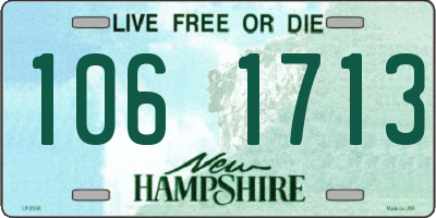 NH license plate 1061713