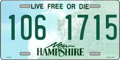 NH license plate 1061715