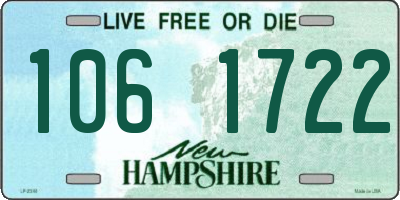 NH license plate 1061722