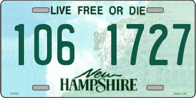NH license plate 1061727