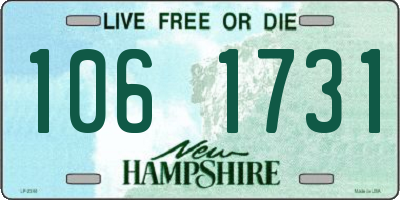 NH license plate 1061731