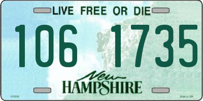 NH license plate 1061735