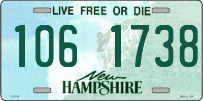 NH license plate 1061738