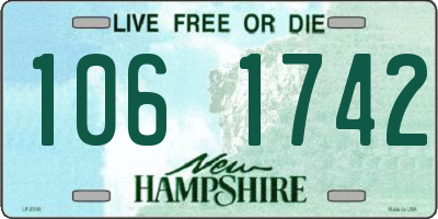 NH license plate 1061742